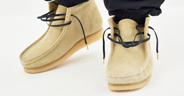 clarks wallabee boot×GETABACOピンク靴紐セット - fawema.org